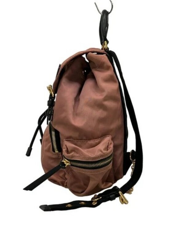 BURBERRY LONDON ENGLAND 4020959 Pink Beige Black Nylon Leather Backpack main image 15